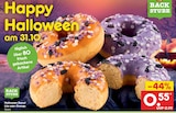 Halloween Donut Lila oder Orange von BACK STUBE im aktuellen Netto Marken-Discount Prospekt