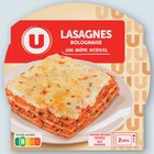 Lasagnes Bolognaise - U en promo chez Super U Poitiers à 1,46 €
