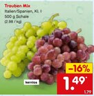 Trauben Mix im Angebot bei Netto Marken-Discount in Schwäbisch Hall Trauben Mix Angebote bei Netto Marken-Discount Schwäbisch Hall für 1,49 €