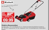 Elektro-Rasenmäher im Angebot bei Herbrügger in Unna Elektro-Rasenmäher Angebote von Einhell bei Herbrügger Unna für 69,99 €