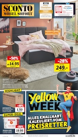 Aktueller Sconto SB Prospekt mit Umzugskartons, "YELLOW WEEK", Seite 1