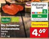 Aktuelles Bio Schweine-Rückensteaks Paprika Angebot bei Netto Marken-Discount in Regensburg ab 4,69 €