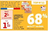 Promo LARDONS ET ALLUMETTES à 2,63 € dans le catalogue Auchan Supermarché à Ailly