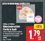 Hähnchenbrustfilet Florida in Aspik von Müller & Müller für 1,79 € bei EDEKA im Angebot Hähnchenbrustfilet Florida in Aspik von Müller & Müller im aktuellen EDEKA Prospekt