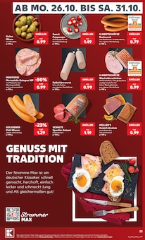 Wiener Würstchen Angebot im Kaufland Prospekt, gültig von 26.10.2026 bis 31.10.2026 Wiener Würstchen Angebot im aktuellen Kaufland Prospekt auf Seite 33