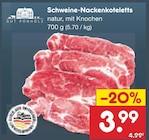 Schweine-Nackenkoteletts von Gut Ponholz für 3,99 € bei Netto Marken-Discount im Angebot Schweine-Nackenkoteletts von Gut Ponholz im aktuellen Netto Marken-Discount Prospekt