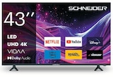 Téléviseur 43" UHD - Schneider - Hyper U à Saumur Téléviseur 43" UHD - Schneider en promo chez Hyper U Saumur à 199,00 €