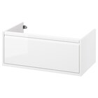Aktuelles Waschbeckenschrank mit Schublade Hochglanz weiß 80x48x33 cm Angebot bei IKEA in Berlin ab 140,00 €