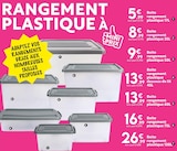 1 Boite rangement plastique - Maxi Bazar à Cannes 1 Boite rangement plastique en promo chez Maxi Bazar Cannes à 5,99 €