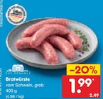 Bratwürste im Angebot bei Netto Marken-Discount in Arnsberg Bratwürste Angebote von Gut Ponholz bei Netto Marken-Discount Arnsberg für 1,99 €