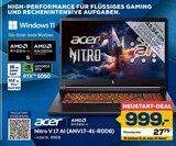 Nitro V 17 AI im Angebot bei EURONICS in Unna Nitro V 17 AI Angebote von acer bei EURONICS Unna für 999,00 €