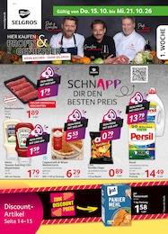 Selgros Prospekt: "HIER KAUFEN PROFIS & GENIESSER", 20 Seiten, 15.10.2026 - 21.10.2026