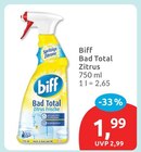 Bad Total Zitrus von Biff für 1,99 € bei budni im Angebot Bad Total Zitrus von Biff im aktuellen budni Prospekt