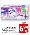 Ultra Soft Toilettenpapier Angebote von Zewa bei E center Darmstadt für 6,99 €