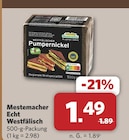 Echt Westfälisch Pumpernickel bei combi im Bünde Prospekt für 1,49 €