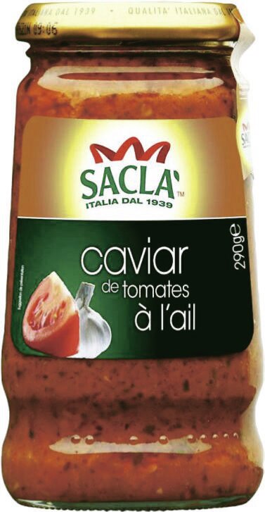 Caviar de tomates à l’ail