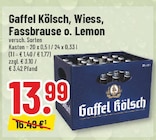 Wiess im Angebot bei Trinkgut in Velbert Wiess Angebote von Gaffel Kölsch bei Trinkgut Velbert für 13,99 €