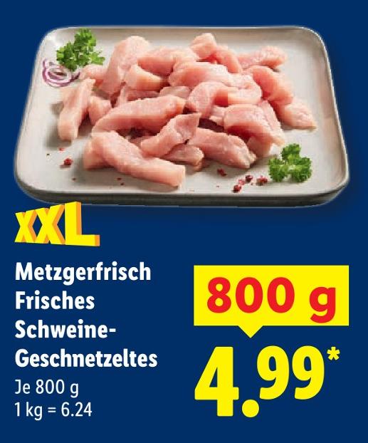 Metzgerfrisch Frisches Schweine-Geschnetzeltes