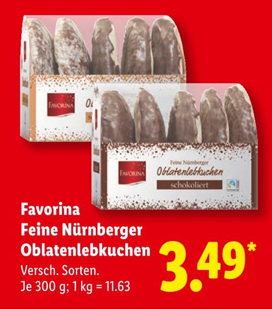 Feine Nürnberger Oblatenlebkuchen