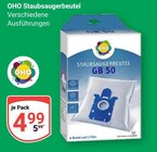 Staubsaugerbeutel Angebote von OHO bei GLOBUS Bad Homburg für 4,99 €