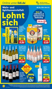 Wodka im Lidl Prospekt "LIDL LOHNT SICH" mit 61 Seiten (Mainz)