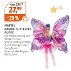 BARBIE BUTTERFLY PUPPE von MATTEL im aktuellen Müller Prospekt für 27,99 €