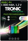 Piles rechargeables - TRONIC en promo chez Lidl La Rochelle à 4,49 €