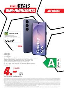 Smartphone im MediaMarkt Saturn Prospekt "LET’S GO! DEALS" mit 24 Seiten (Ulm)