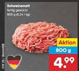 Schweinemett im Angebot bei Netto Marken-Discount in Pirna Schweinemett Angebote bei Netto Marken-Discount Pirna für 4,99 €