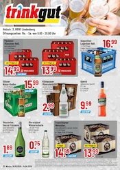 Trinkgut Discounter Prospekt der aktuellen Woche mit 4 Seiten, gültig von 10.08.2026 bis 15.08.2026, in Hergensweiler und Umgebung Aktueller Trinkgut Discounter Prospekt in Hergensweiler und Umgebung, "Aktuelle Angebote" mit 4 Seiten, 10.08.2026 - 15.08.2026