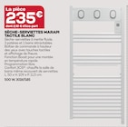 Sèche-serviettes marapi tactile blanc dans le catalogue Gedimat