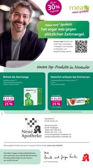 Aktueller mea - meine apotheke Prospekt "Unsere November-Angebote" Aktueller mea - meine apotheke Prospekt