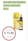 LINDA Mellrichstadt - RESCURA ORIGINAL Tropfen alkoholfrei Angebot im Prospekt RESCURA ORIGINAL Tropfen alkoholfrei bei LINDA im Mellrichstadt Prospekt für 11,49 €