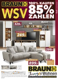 Möbel & Einrichtung Prospekt von BRAUN Möbel-Center Rastatt BRAUN Möbel-Center Prospekt: "100% KAUFEN - 85% ZAHLEN", 16 Seiten, 08.01.2025 - 11.02.2025