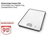Küchenwaage Compact 300 im Angebot bei GLOBUS in Ludwigshafen Küchenwaage Compact 300 Angebote von SOEHNLE bei GLOBUS Ludwigshafen für 9,99 €