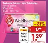 Kräuter- oder Früchtetee im Angebot bei Netto Marken-Discount in Celle Kräuter- oder Früchtetee Angebote von Teekanne bei Netto Marken-Discount Celle für 1,29 €