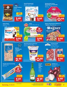 Pizza im Netto Marken-Discount Prospekt "Aktuelle Angebote" mit 61 Seiten (Erfurt)