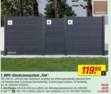 WPC-Steckzaunsystem „Tim“ anthrazit im Angebot bei toom Baumarkt in Buxtehude WPC-Steckzaunsystem „Tim“ anthrazit Angebote bei toom Baumarkt Buxtehude für 49,99 €
