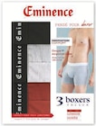 Lot de 3 boxers homme - Eminence en promo à 19,90 € chez Hyper U Lot de 3 boxers homme - Eminence dans le catalogue Hyper U