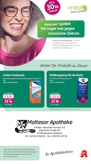 Aktueller mea - meine apotheke Prospekt (Bergisch Gladbach, 4 Seiten zum blättern mea - meine apotheke Prospekt Unsere Januar-Angebote mit 4 Seiten