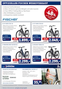 Fahrrad im AUTOPLUS Prospekt "NEU: Exklusiver Fischer Werksverkauf" mit 12 Seiten (Wolfsburg)