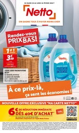 Catalogue Netto "Rendez-vous PRIX BAS !" à Limoges et alentours, 12 pages, 20/02/2024 - 26/02/2024
