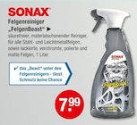 Felgenreiniger FelgenBeast im V-Markt Prospekt Felgenreiniger FelgenBeast von Sonax im aktuellen V-Markt Prospekt für 7,99 €