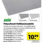 Polycarbonat-Hohlkammerplatte Angebote bei Hagebaumarkt Moers für 10,99 €