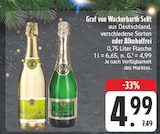 Sekt von Graf von Wackerbarth im aktuellen E center Prospekt für 4,99 €
