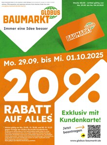Aktueller Globus-Baumarkt Hermsdorf Prospekt "Immer eine Idee besser" mit 4 Seiten