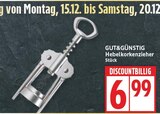 Hebelkorkenzieher von GUT&GÜNSTIG im aktuellen EDEKA Prospekt
