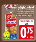 American Style Sandwich im EDEKA Prospekt American Style Sandwich von im aktuellen EDEKA Prospekt für 0,75 €