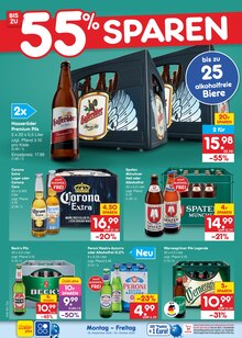 Bier im Netto Marken-Discount Prospekt "Aktuelle Angebote" mit 72 Seiten (Magdeburg)