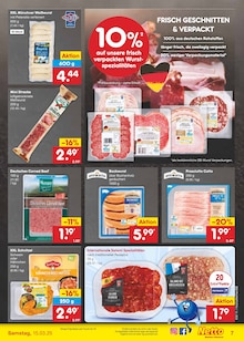 Wurst im Netto Marken-Discount Prospekt "Aktuelle Angebote" mit 56 Seiten (Hannover)